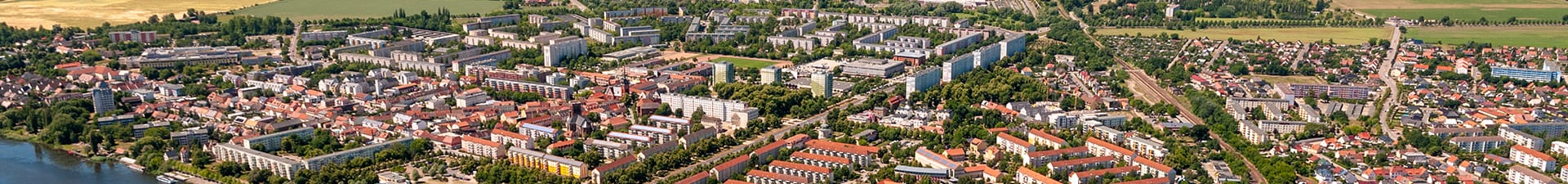 Luftaufnahme Zahntechnik Dental Labor in Schwedt (Oder). 